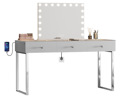 Vanitii Billie Vanity Desk Pro - 3 Draws