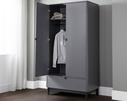 Chloe 2 Door 1 Drawer Wardrobe