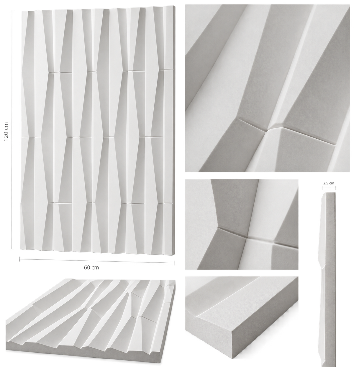 Wall panel wall tile corse off white color 120cm 60cm