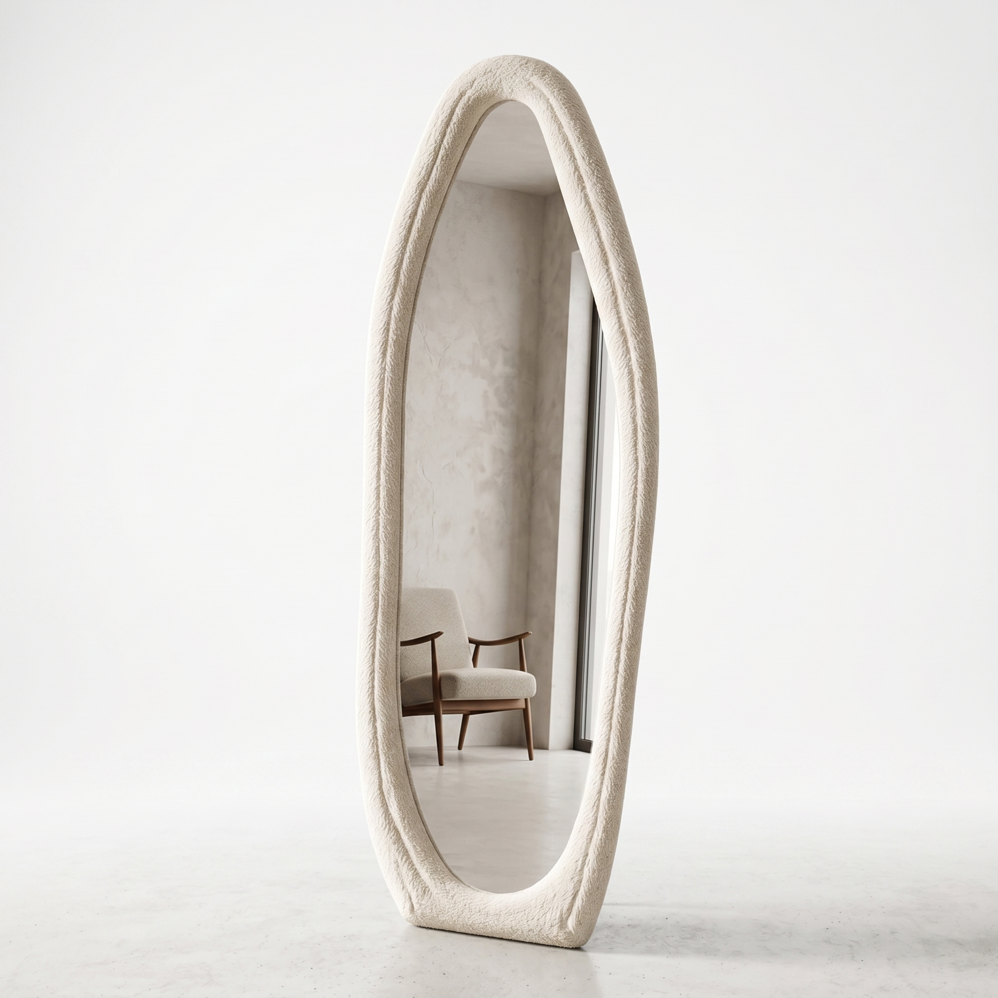 Arcelle Oval Boucle Mirror