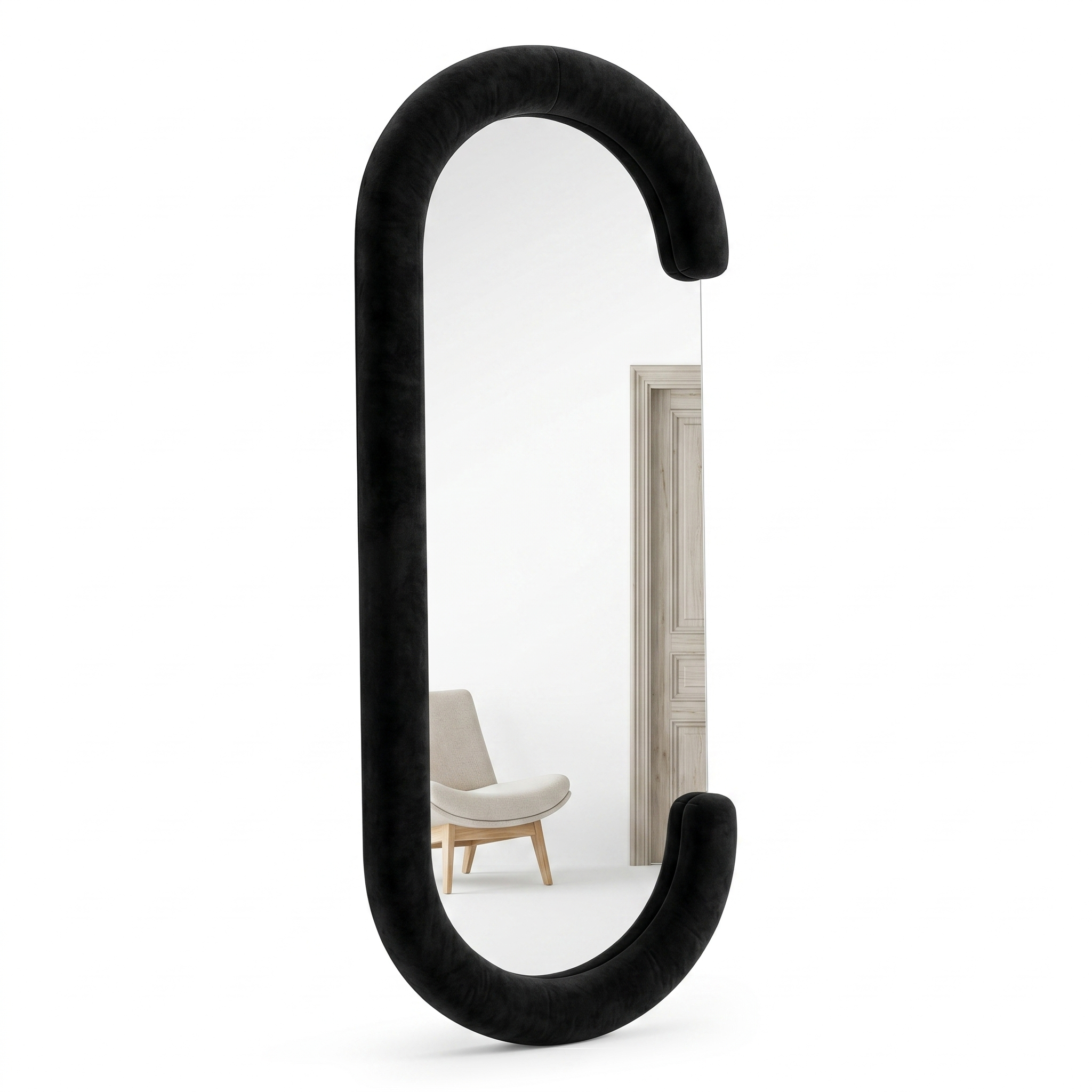 Velvet MDF Full Length Floor Mirror