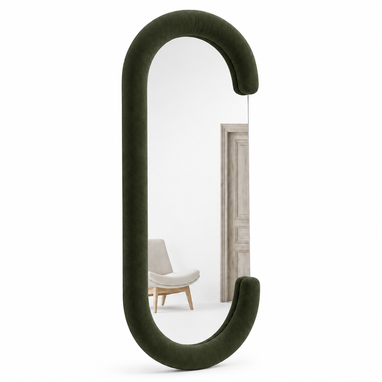 Velvet MDF Full Length Floor Mirror