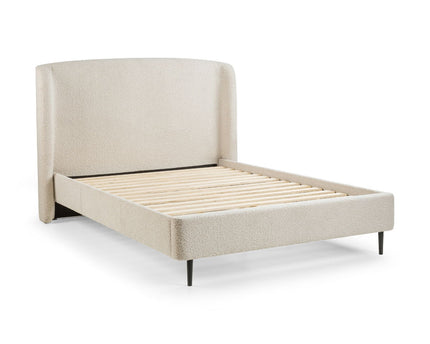 Eden Boucle Bed 135cm - Ivory