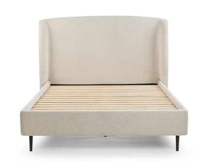 Eden Boucle Bed 135cm - Ivory
