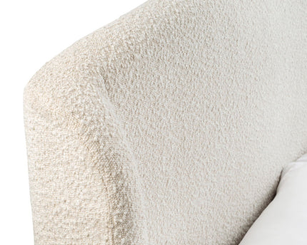 Eden Boucle Bed 135cm - Ivory