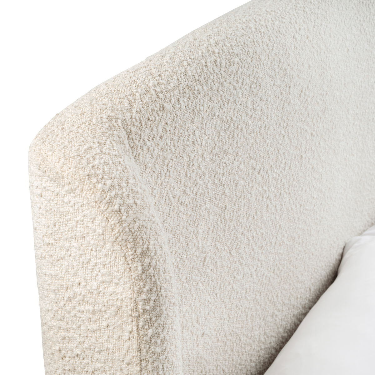 Eden Boucle Bed 150cm - Ivory