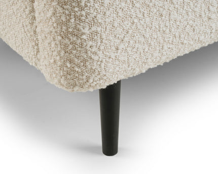 Eden Boucle Bed 135cm - Ivory