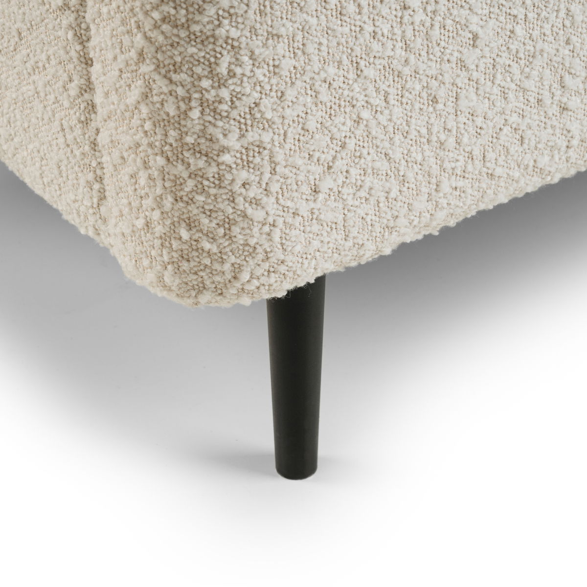 Eden Boucle Bed 150cm - Ivory