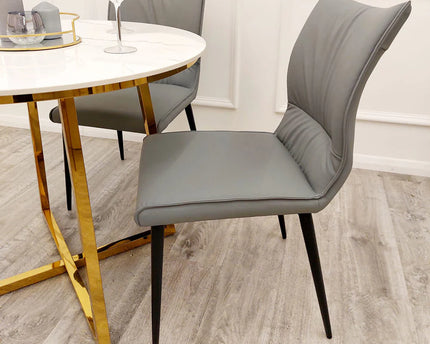 Flora Leather Dining Chair