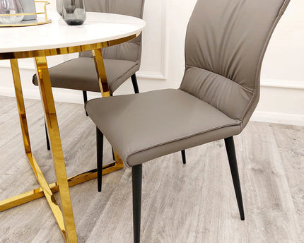 Flora Leather Dining Chair