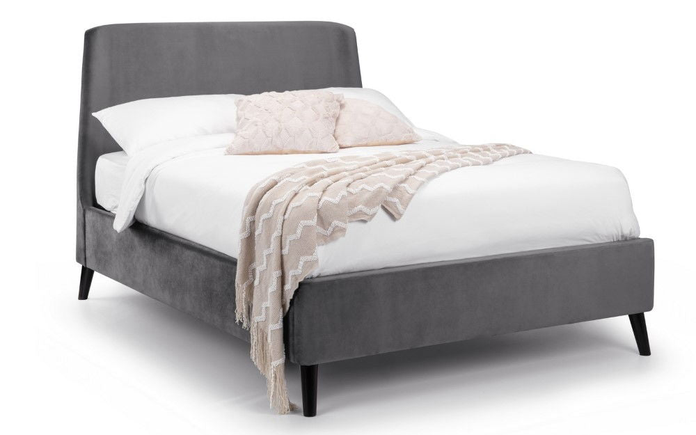 Frida Curved Velvet Bed