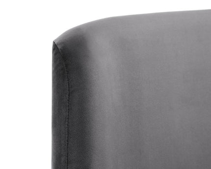 Frida Curved Velvet Bed