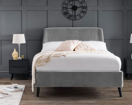 Frida Curved Velvet Bed