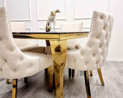 Kensington Dining Chair Gold Legs