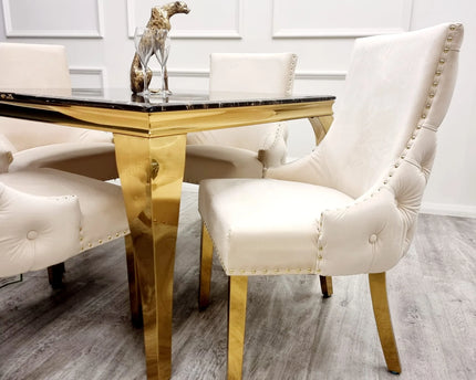 Kensington Dining Chair Gold Legs