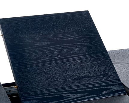 Louis Black Fluted Extending Dining Table