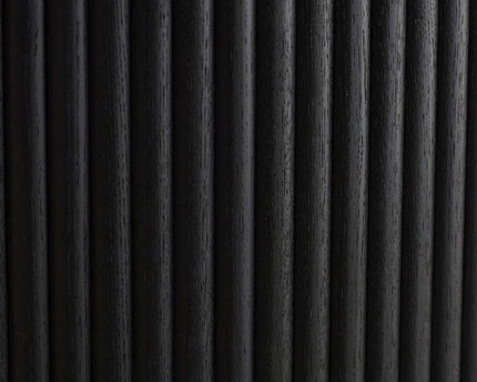 Louis Black Fluted Extending Dining Table