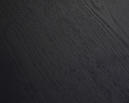 Louis Black Fluted Round Dining Table