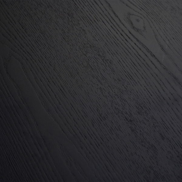 Louis Black Fluted Round Dining Table