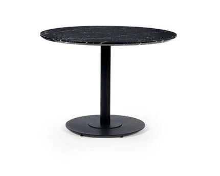 Luca Black Marble Round Dining Table - 80cm