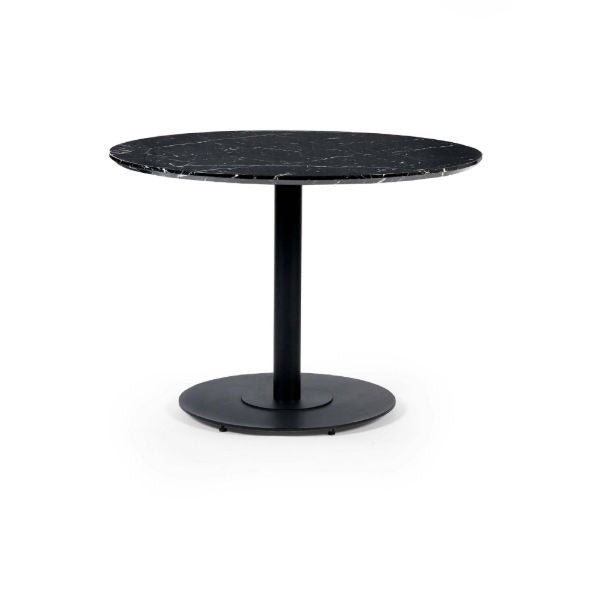 Luca Black Marble Round Dining Table - 80cm