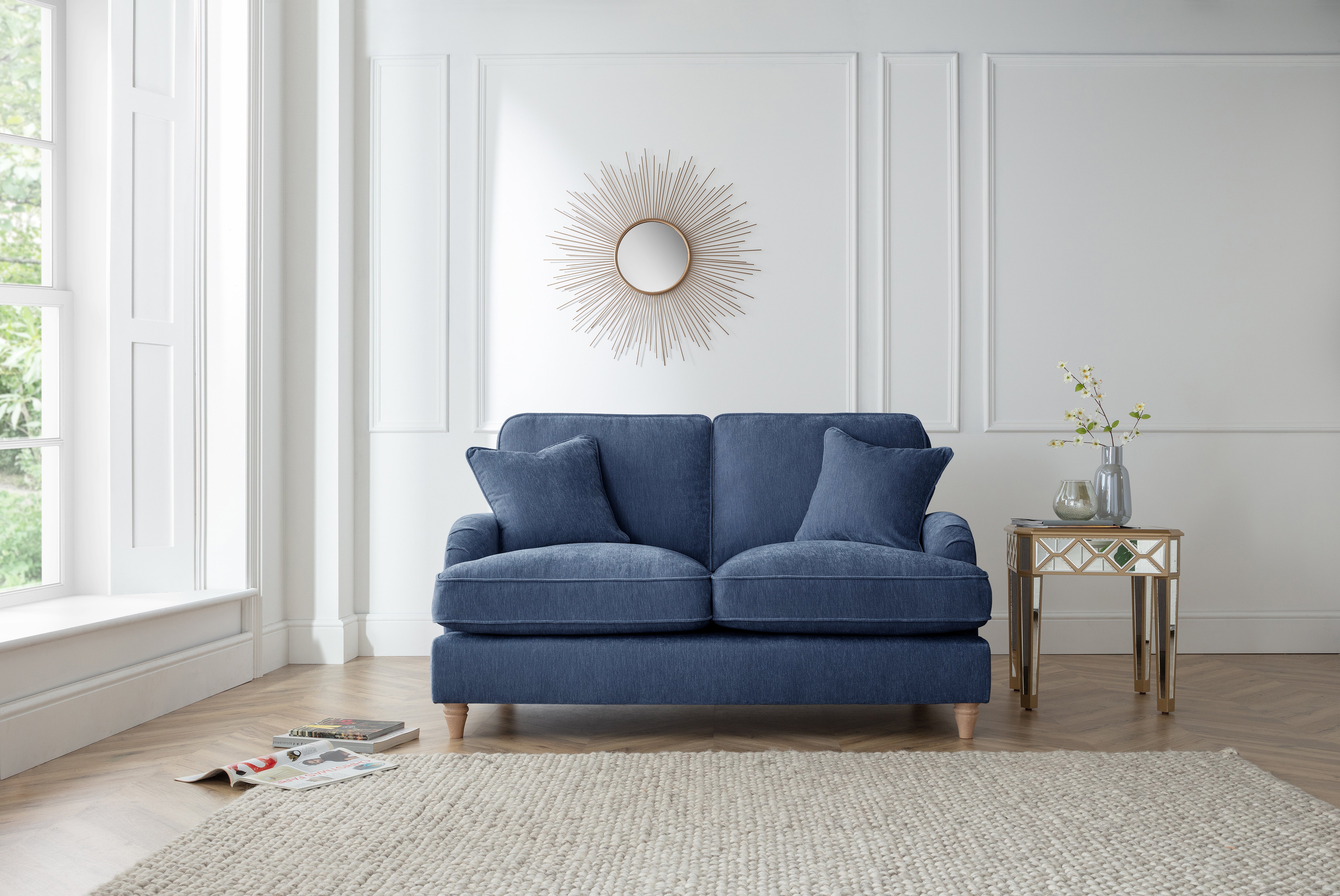 Model 01 – 02 Seater sofa – Modern Sofa with Cushions – Stylish Upholstered Loveseat for Living Room