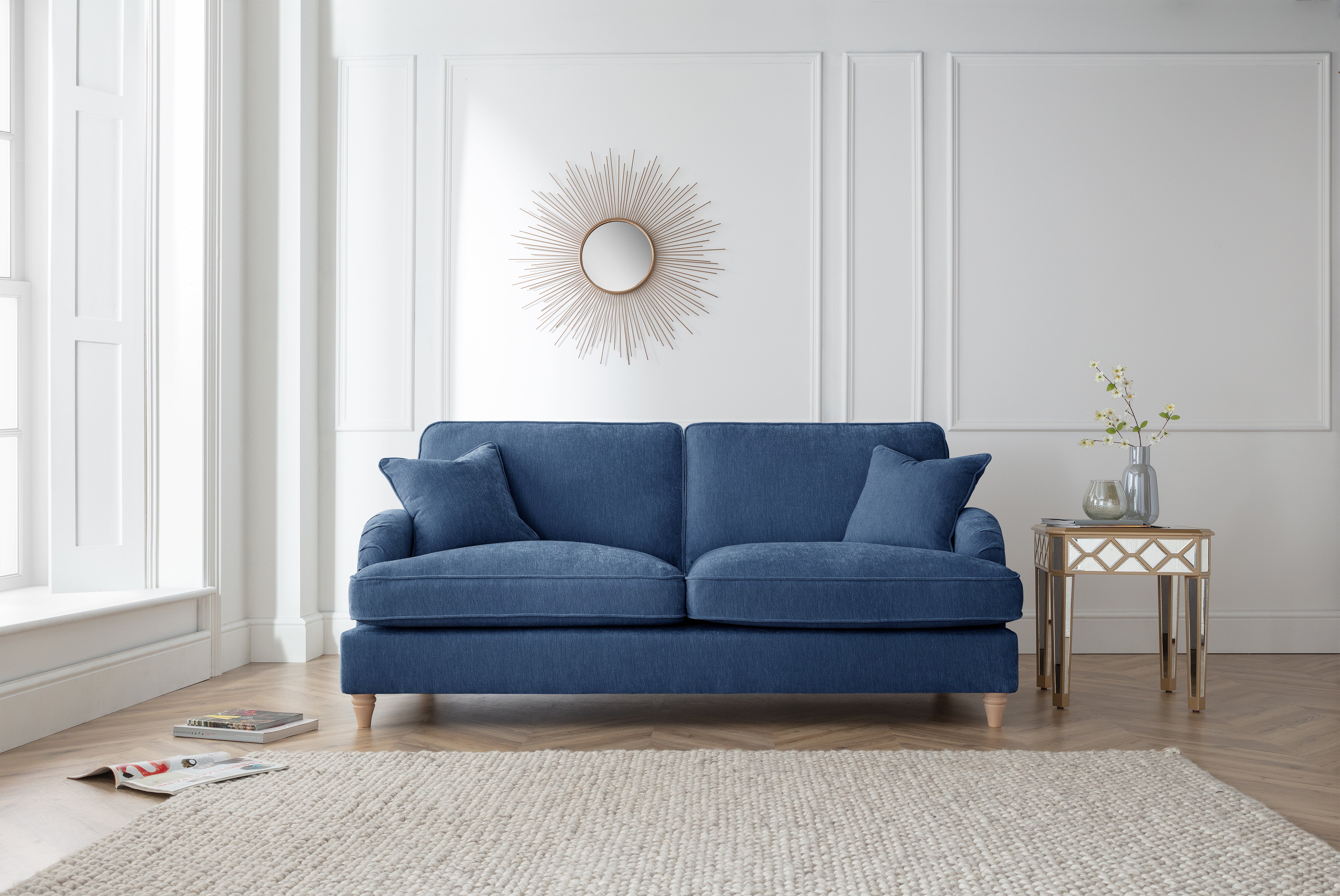 Model 01 – 02 Seater sofa – Modern Sofa with Cushions – Stylish Upholstered Loveseat for Living Room