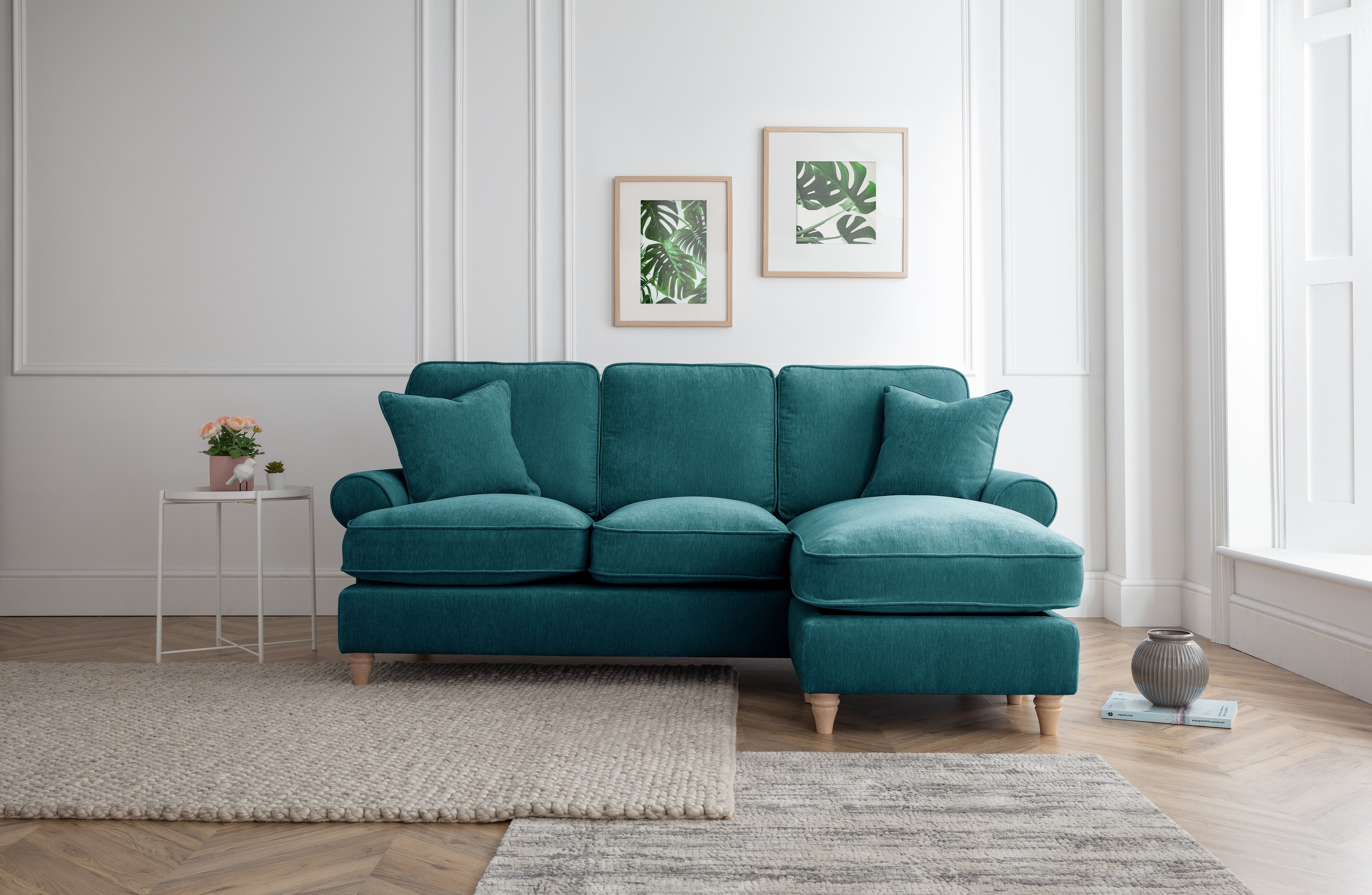 Model 02 3-Seater Sofa with Chaise – Elegant & Spacious Sectional Sofa with Six Color Variations