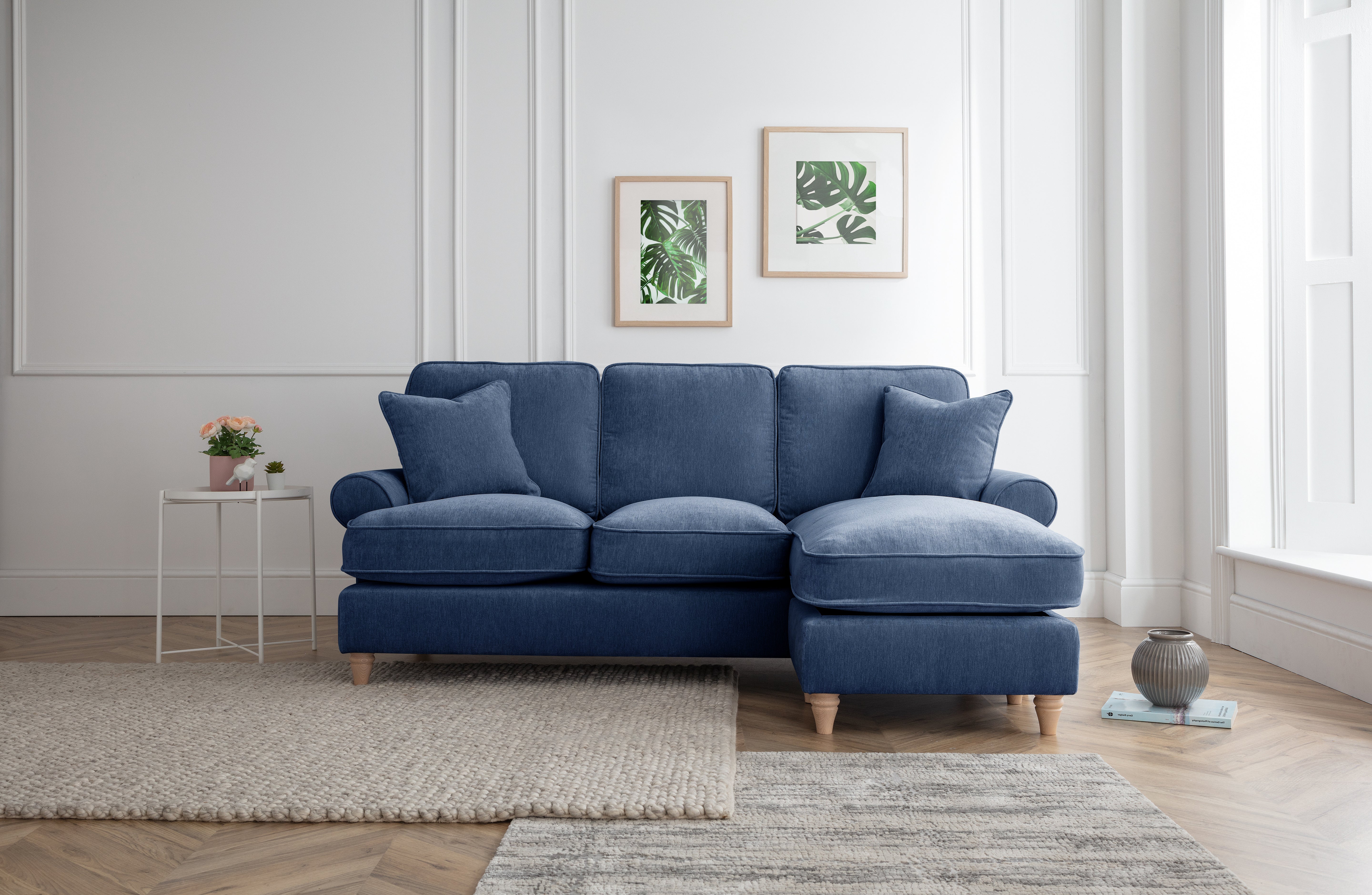 Model 02 3-Seater Sofa with Chaise – Elegant & Spacious Sectional Sofa with Six Color Variations