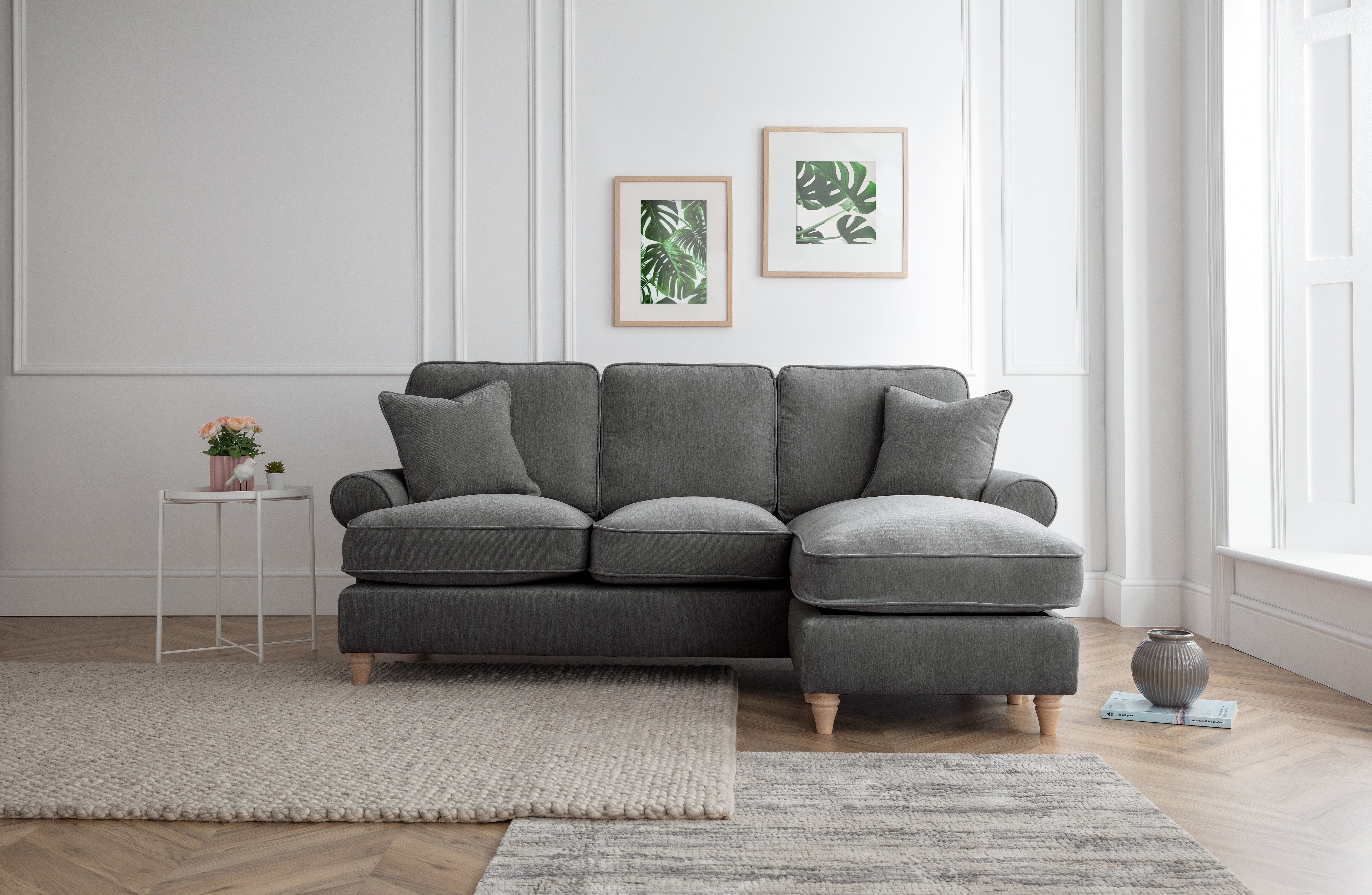 Model 02 3-Seater Sofa with Chaise – Elegant & Spacious Sectional Sofa with Six Color Variations