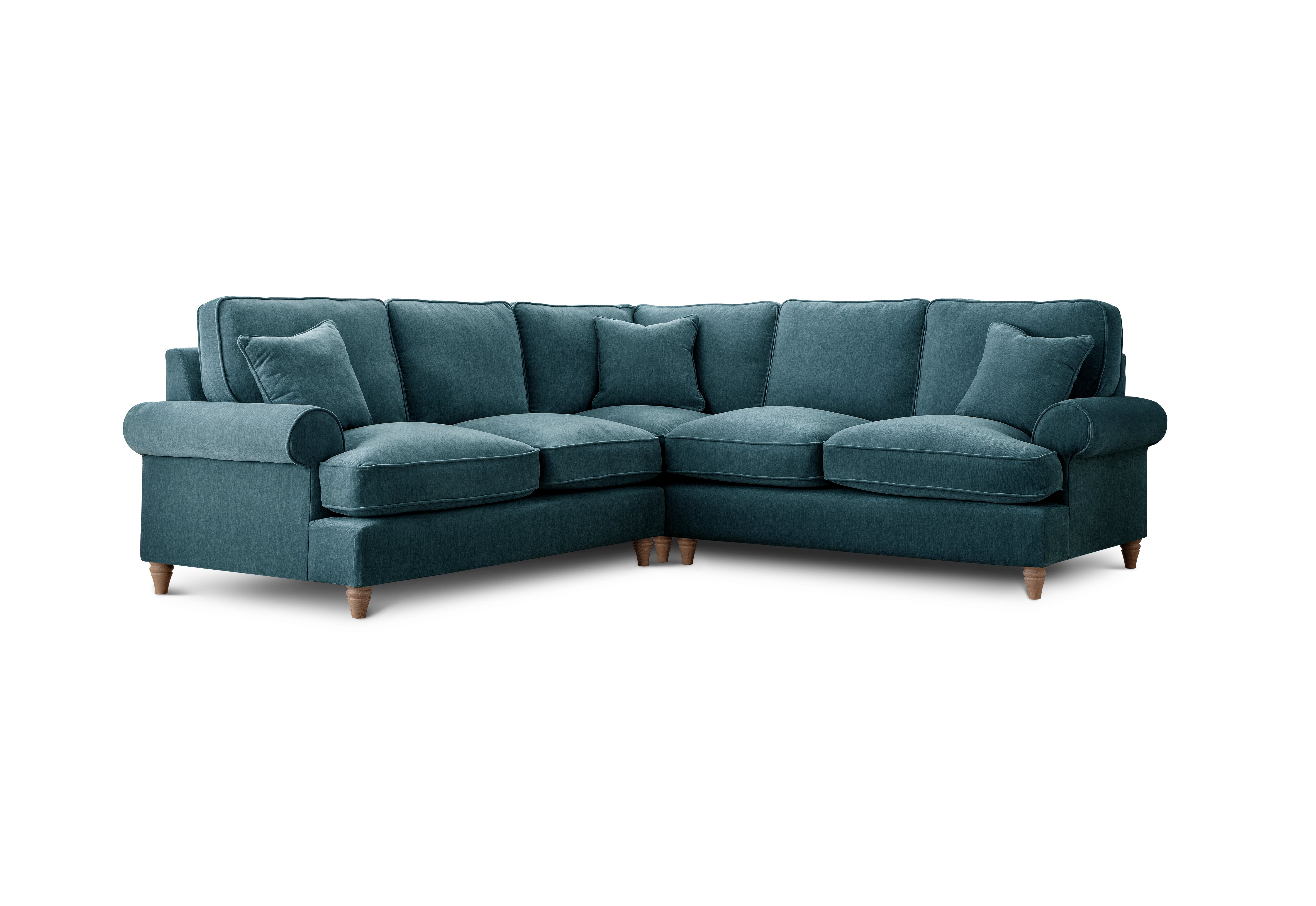Model 02 4-Seater Sofa – Spacious L-Shaped Sectional with Six Color Variations