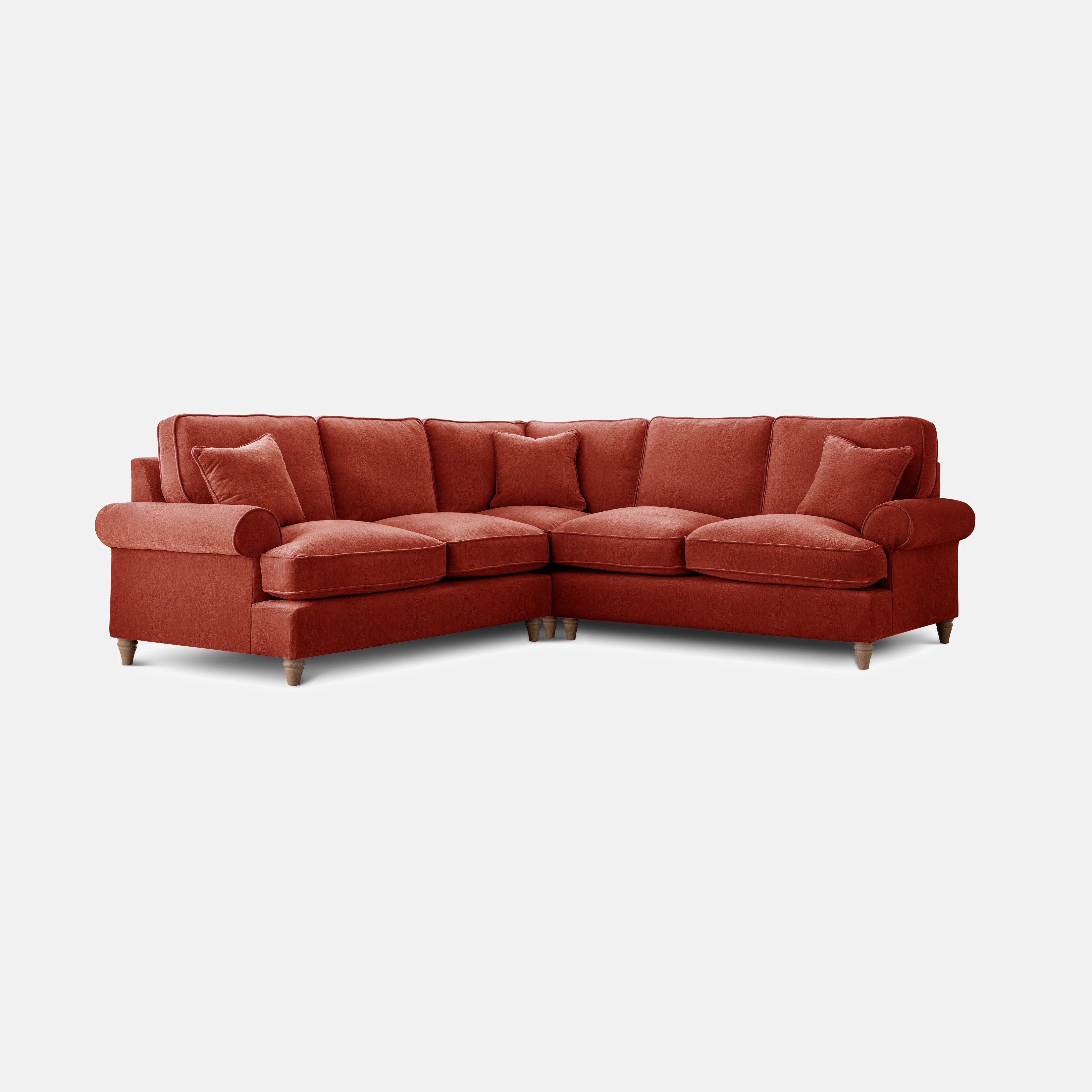 Model 02 4-Seater Sofa – Spacious L-Shaped Sectional with Six Color Variations