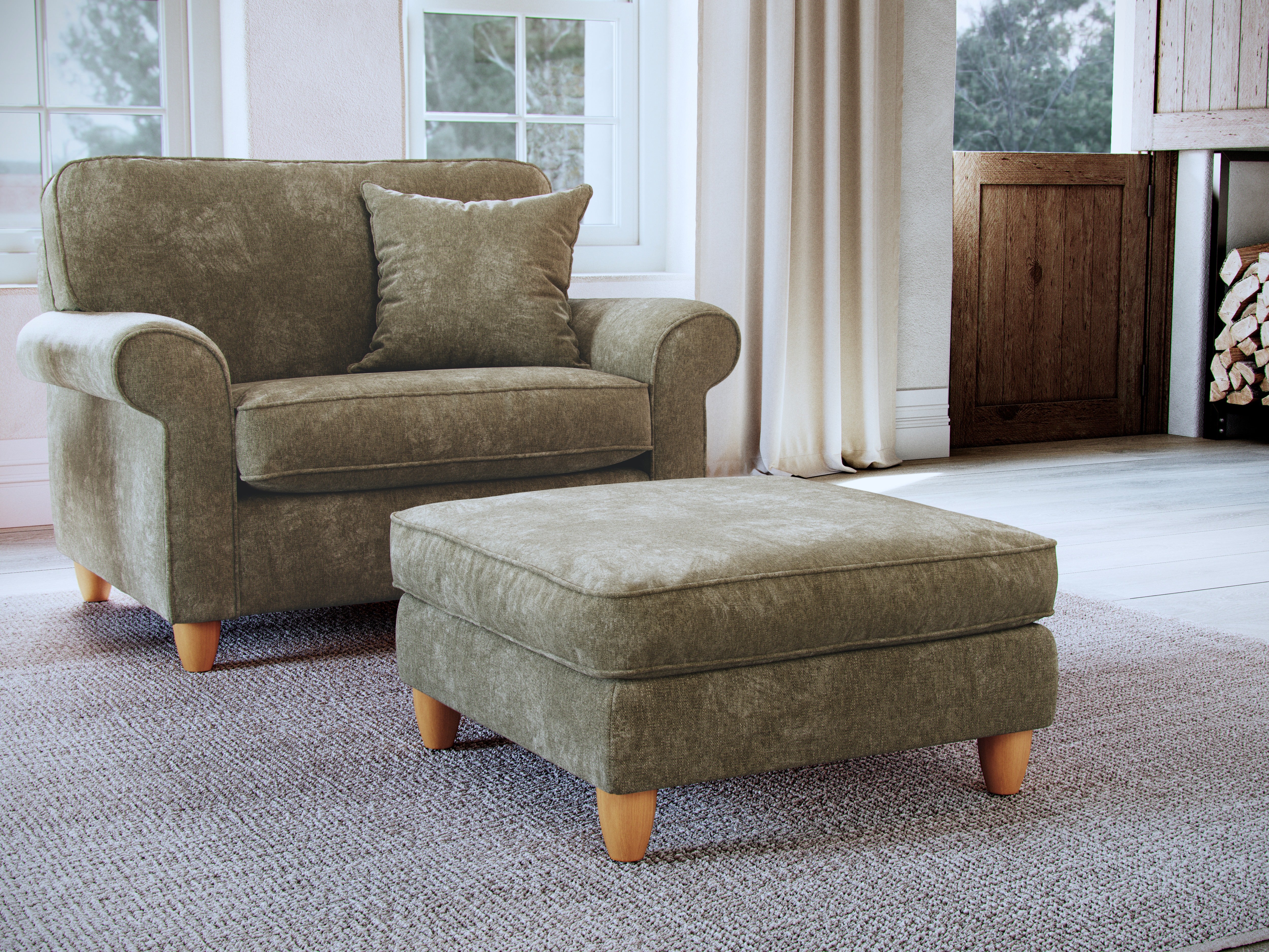 Model 33 1-Seater Sofa – Comfortable Single Chair with 8 Color Variations
