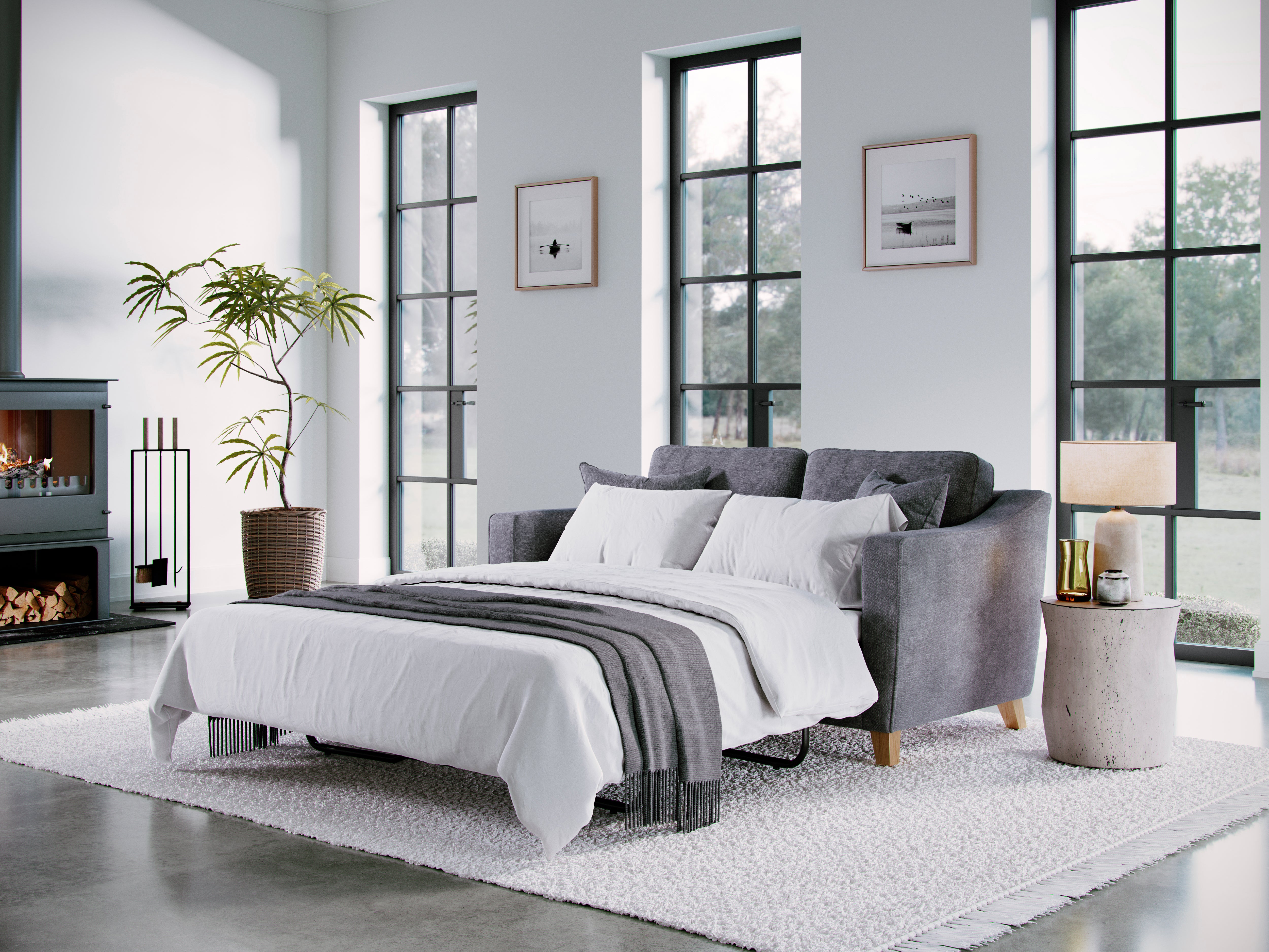 Model 35 - 2 Seater Sofa Bed - Convertible Sofa for Small Spaces