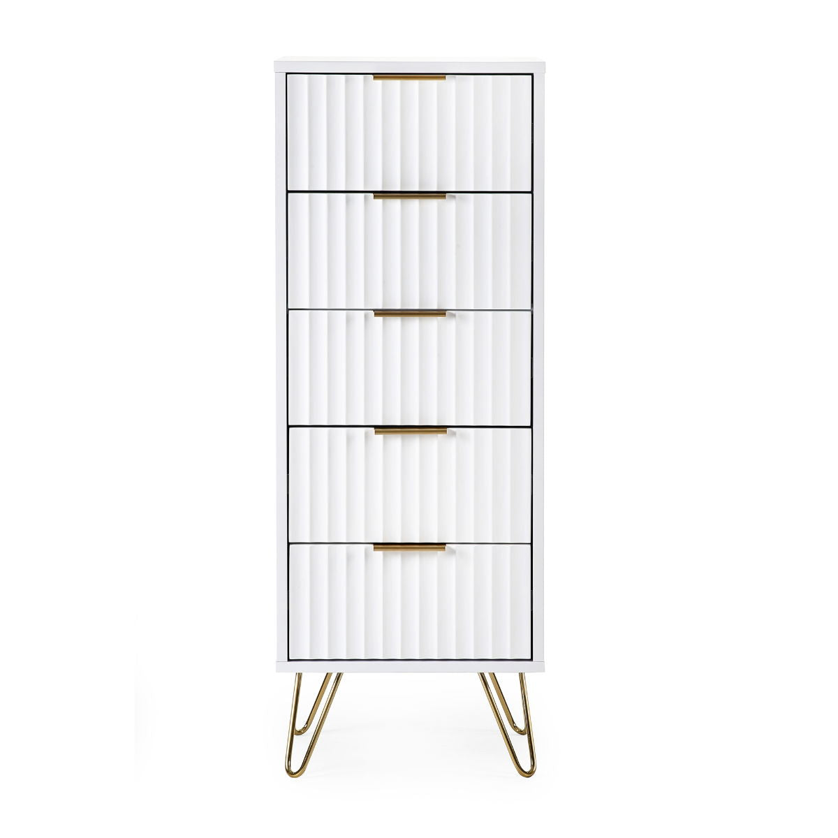 Murano 5 Drawer Tallboy