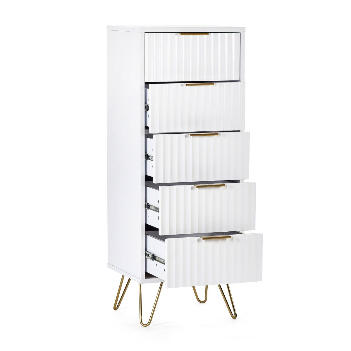 Murano 5 Drawer Tallboy