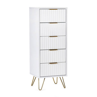 Murano 5 Drawer Tallboy