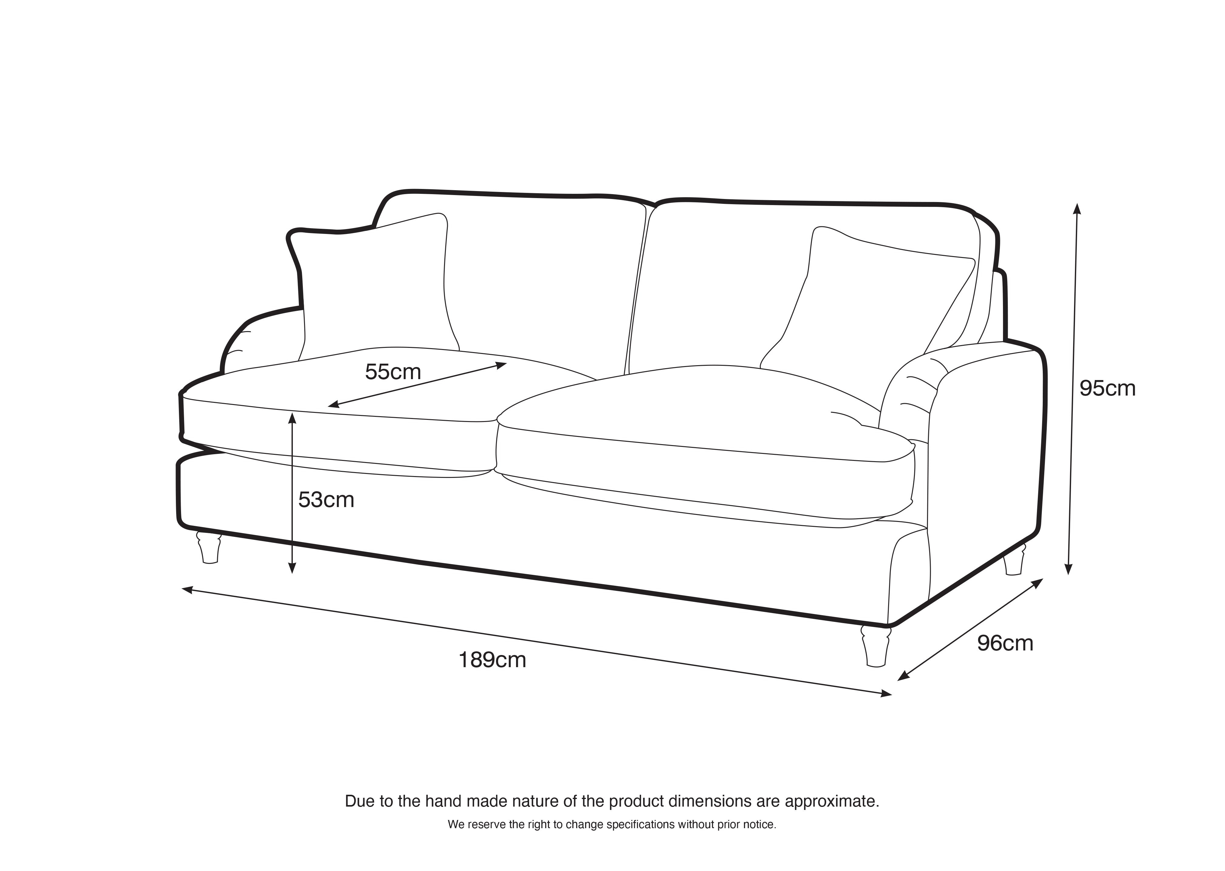 Model 01 – 3-Seater Sofa – Comfortable & Stylish for Any Living Space
