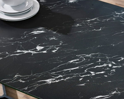 Olympus Dining Table - Black Marble