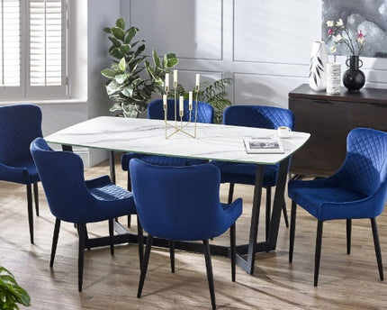 Olympus Dining Table - White Marble