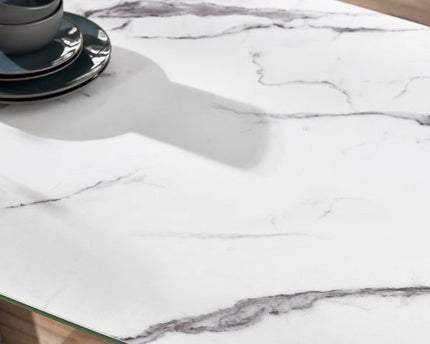 Olympus Dining Table - White Marble