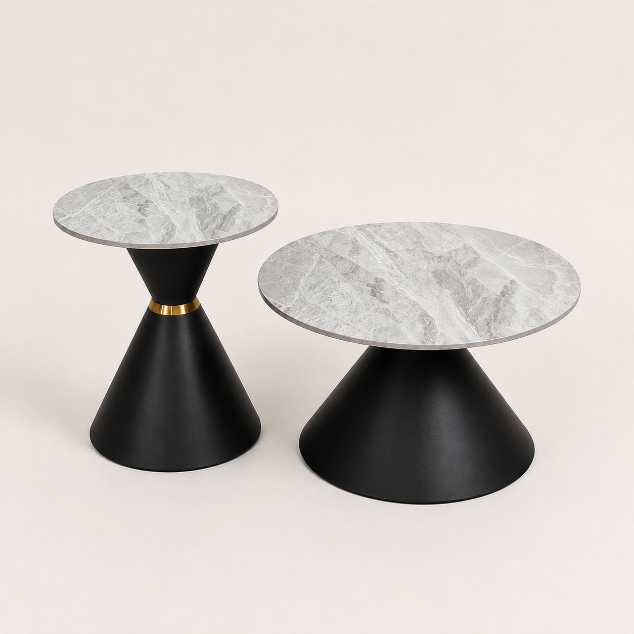 Coffee table set A42 Grey marble