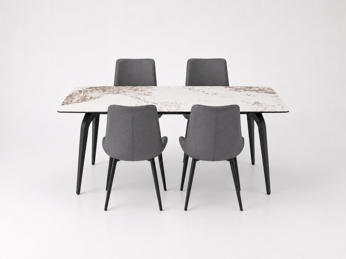 Pandora Dining table 1 + 4 chairs