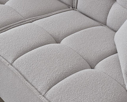 Aluxo Murray Sofa Range in Putty Boucle Fabric