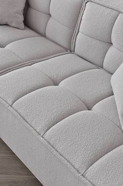 Aluxo Murray 4 Seater in Putty Boucle Fabric