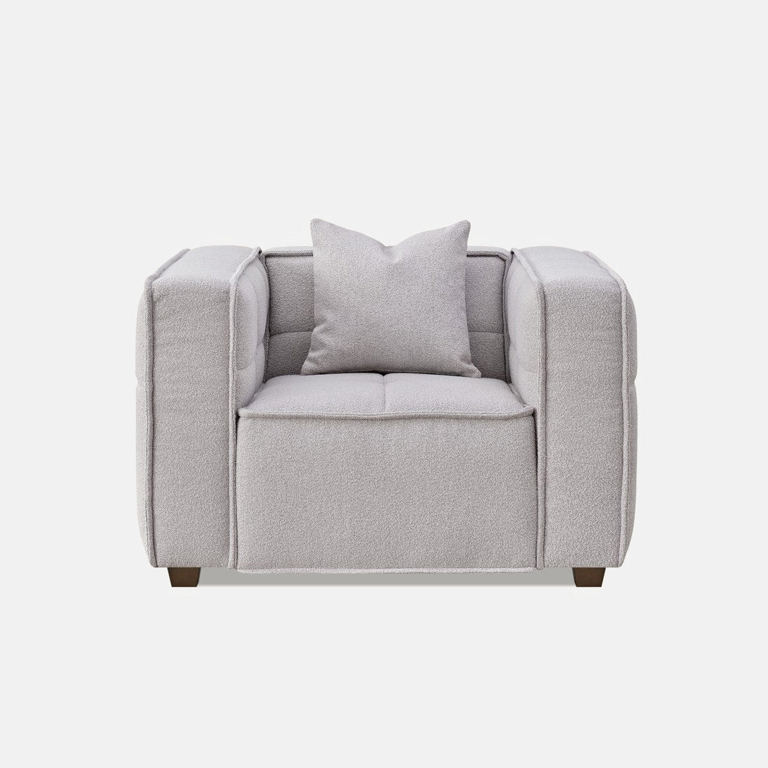 Aluxo Murray Chair in Putty Boucle Fabric