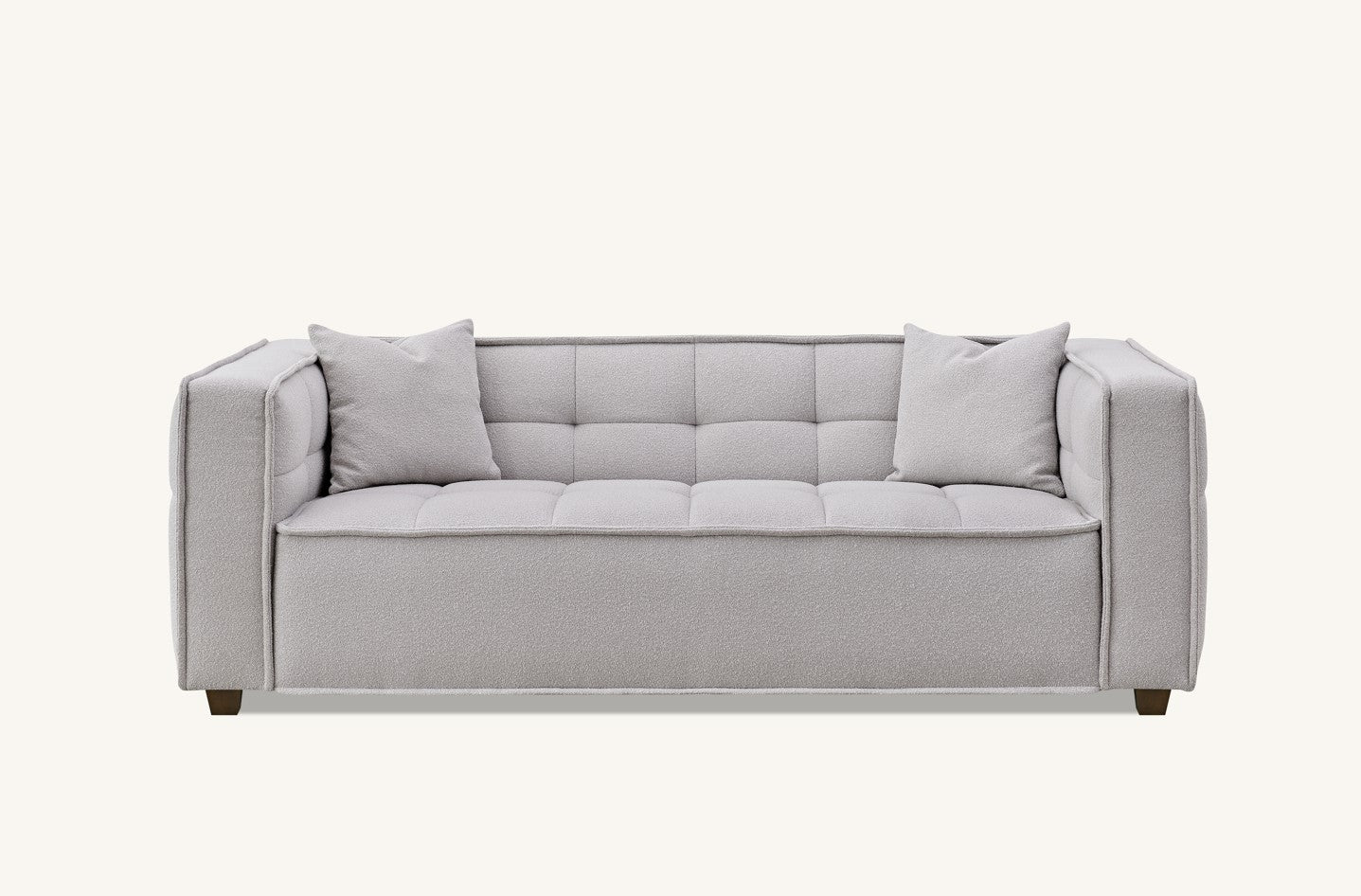 Aluxo Murray Sofa Range in Putty Boucle Fabric