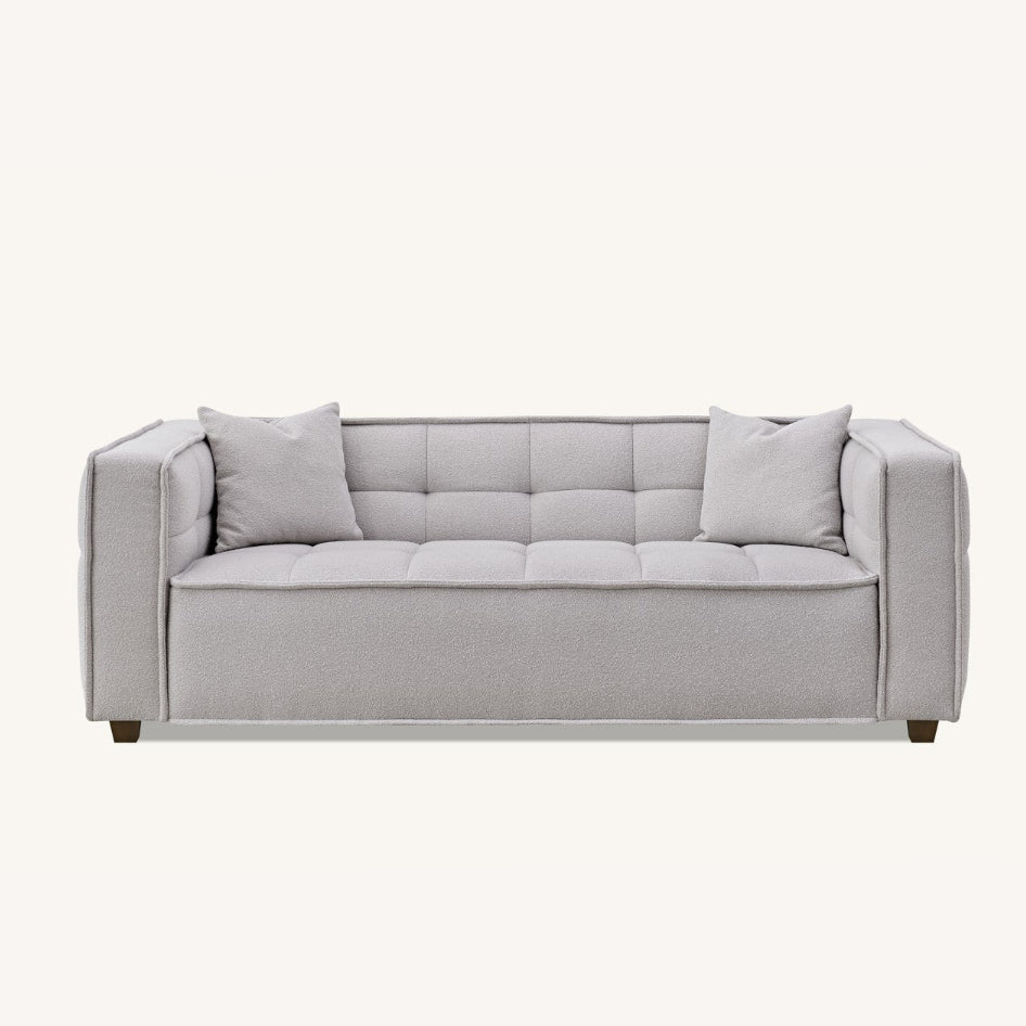 Aluxo Murray 3 Seater in Putty Boucle Fabric