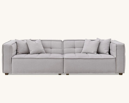 Aluxo Murray Sofa Range in Putty Boucle Fabric