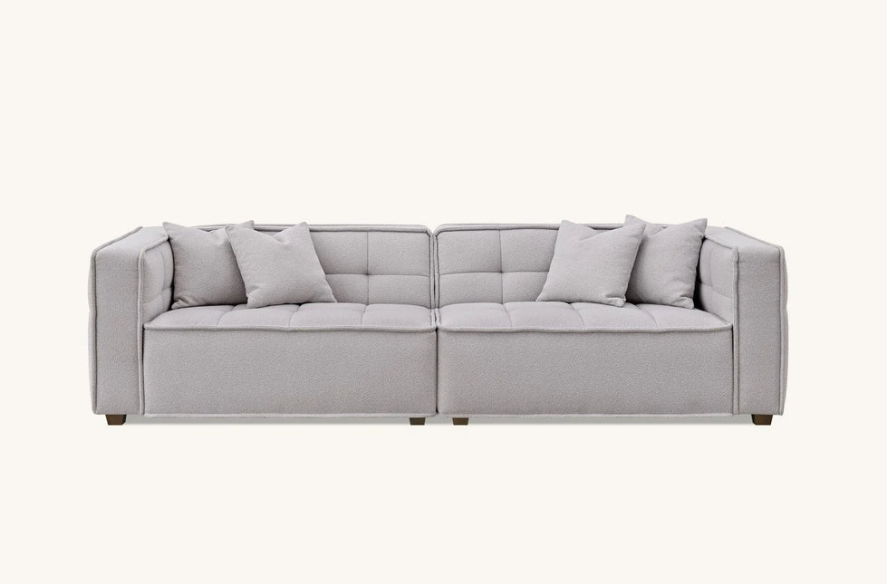 Aluxo Murray 4 Seater in Putty Boucle Fabric